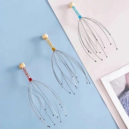 Stainless Steel Octopus Scalp Massager – Relaxing Head Scratcher and Itch Relief-TRUZENIC