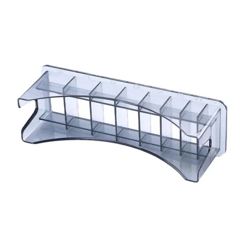 TRUZENIC 8-Slot Hair Clipper Guard Storage Box – Universal Guide Comb Organizer