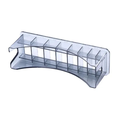 8-Slot Hair Clipper Guard Storage Box – Universal Guide Comb Organizer