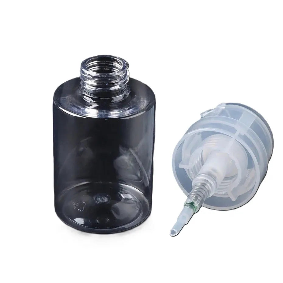 TRUZENIC 100ml Refillable Pump Bottles – Empty Dispenser for Nail Polish Remover & Manicure Tools
