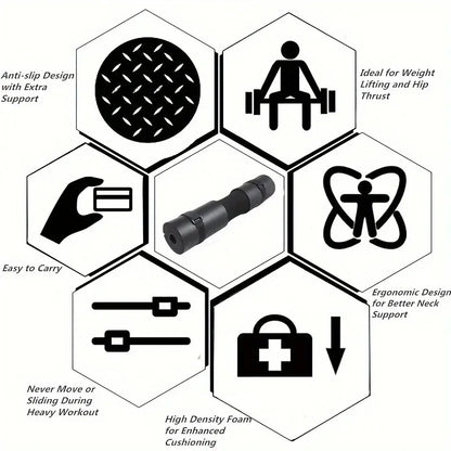 Thickened Barbell Shoulder Pad – Non-Slip Neck Support Cushion for Squats, Weightlifting, and Strength Training-TRUZENIC