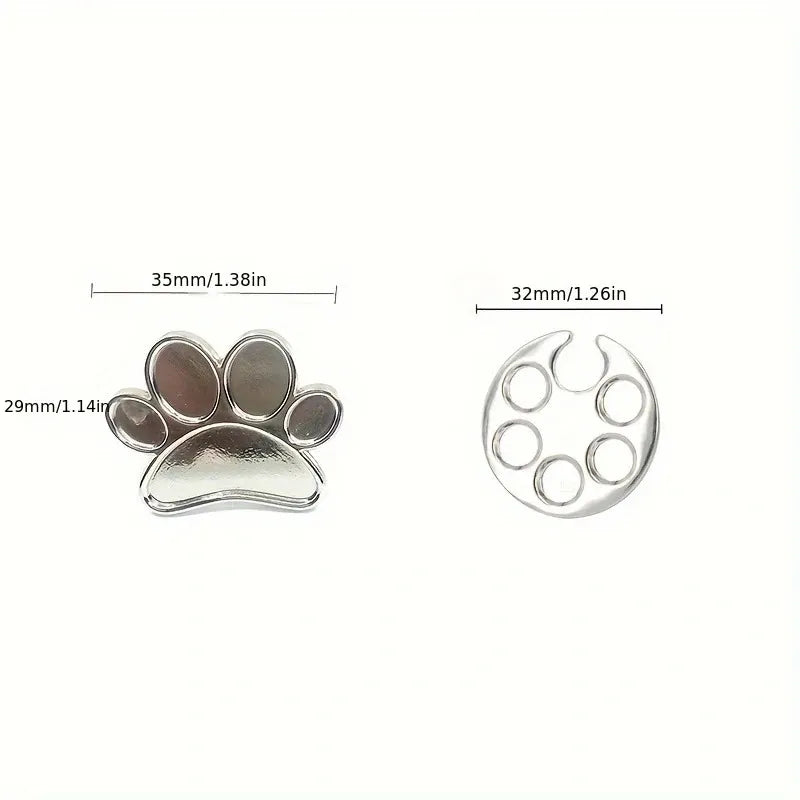 TRUZENIC Mini Nail Art Mixing Ring – Footprint Palette for Acrylic Paints & Nail Polishes