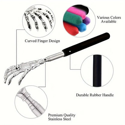 Telescopic Back Scratcher – Portable Stainless Steel Extendable Tool for Comfort and Daily Use-TRUZENIC