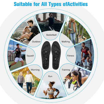 Magnetic Acupressure Insoles – Breathable Arch Support Shoe Inserts for Daily Comfort & Active Use-TRUZENIC