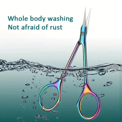 TRUZENIC Stainless Steel Manicure Scissors – Nail Care and Cuticle Trimming Tool