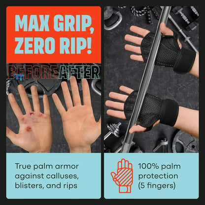 Workout Gloves for Men and Women – Gym Training Gloves with Palm and Wrist Support for Weightlifting and Fitness-TRUZENIC