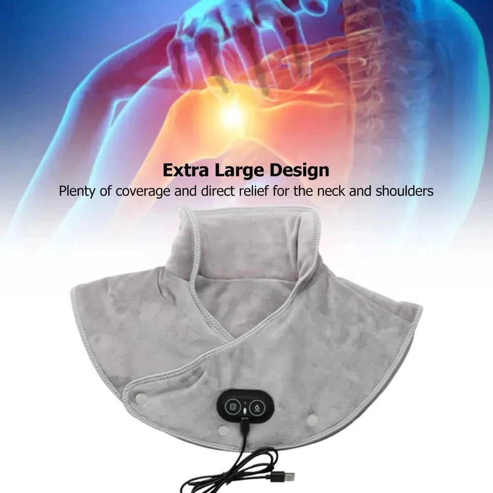 Neck & Shoulder Massager – Heated Vibration Pad with Infrared Warming for Everyday Comfort & Relaxation-TRUZENIC