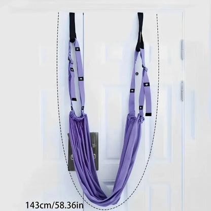 TRUZENIC Adjustable Aerial Yoga Strap – Hammock Stretch Belt for Leg Splits, Dance & Fitness Training