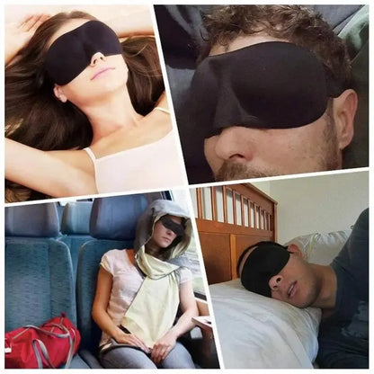 Soft Padded Sleep Mask – Light-Blocking Eye Cover for Rest, Travel, and Relaxation-TRUZENIC
