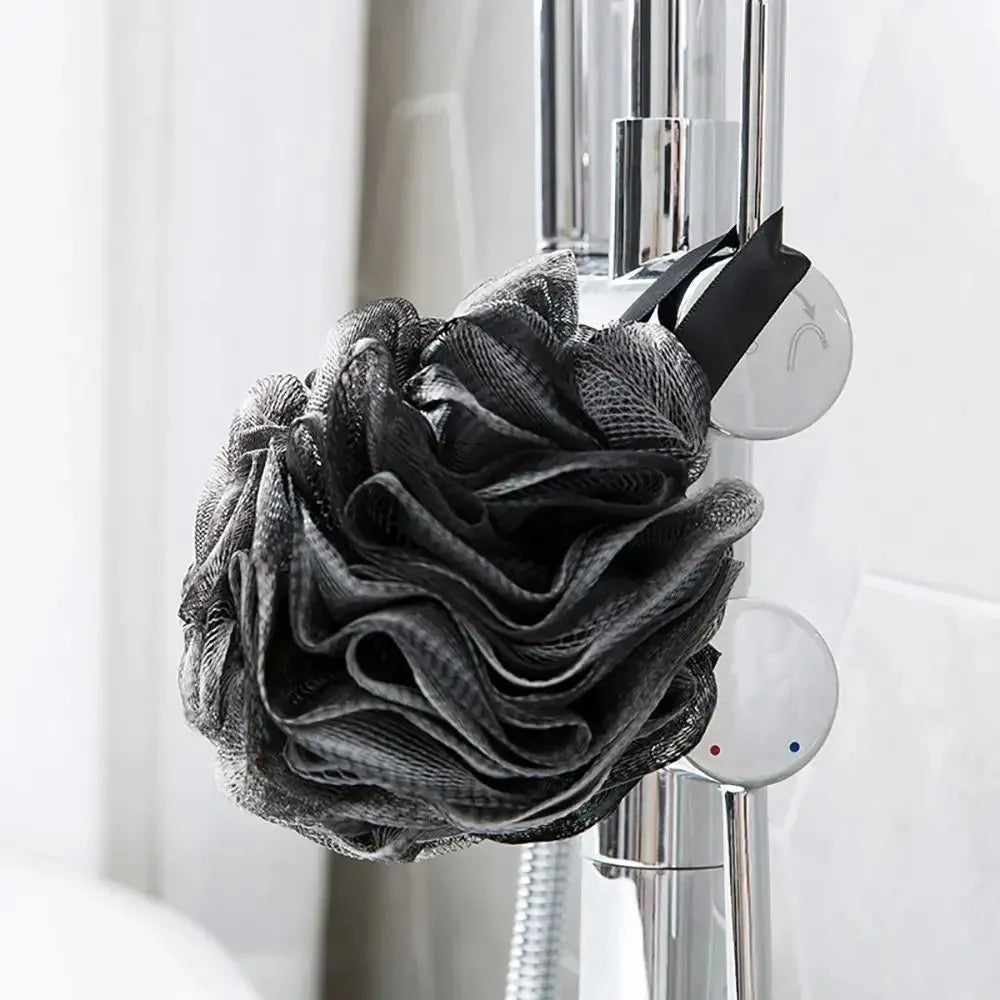 Mesh Shower Loofah Puff – Soft Bath Sponge for Gentle Body Cleansing and Exfoliating-TRUZENIC