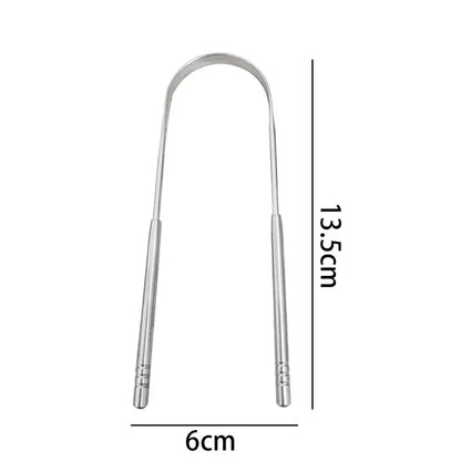 Tongue Scraper – U-Shaped Metal Oral Care Tool for Fresh Breath and Daily Hygiene-TRUZENIC