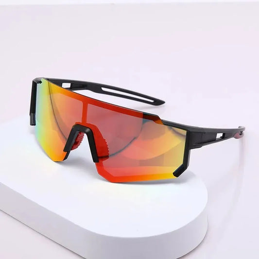 TRUZENIC Outdoor Riding Sunglasses – One-Piece Sports Cycling Glasses for Men