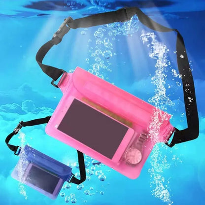 TRUZENIC Waterproof Sports Bag – Shoulder & Waist Pouch for Swimming, Diving, Beach & Outdoor Activities