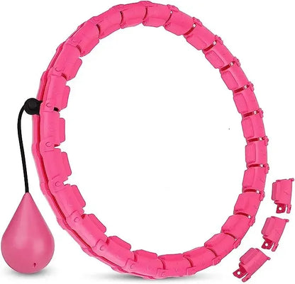 TRUZENIC 24-Section Smart Hula Hoop – Adjustable Fitness Exercise Ring with Waist Massager for Home Gym Workouts