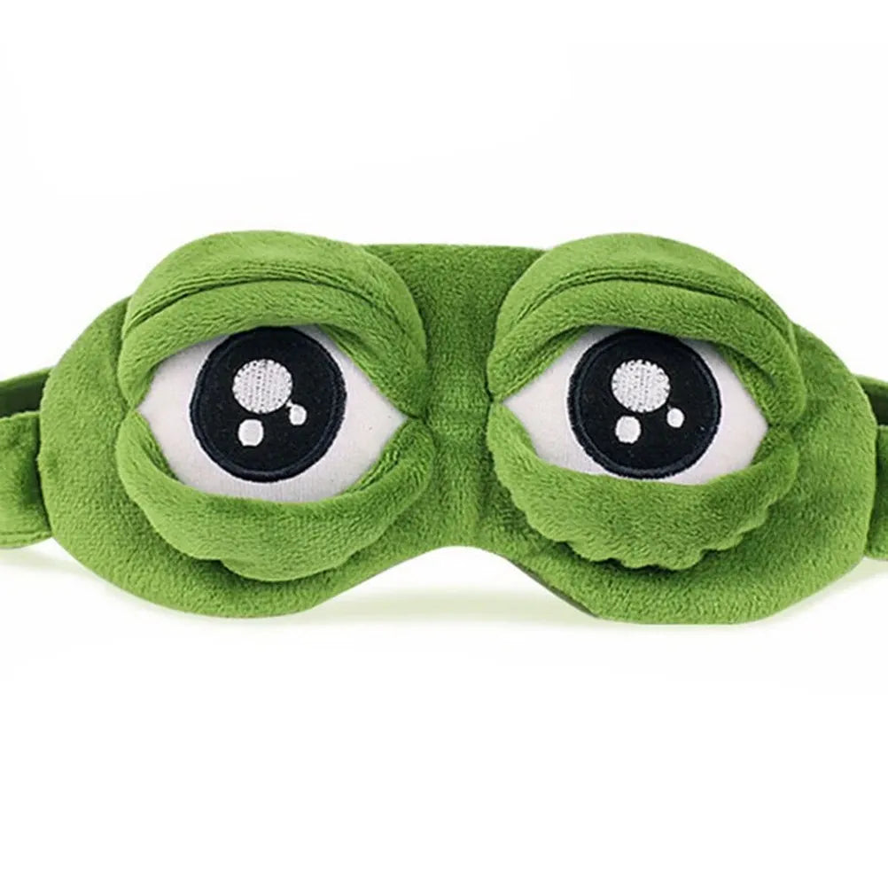 Sleeping Mask Frog Design – Soft Eye Shade Blindfold for Travel and Rest, Comfortable Design for Men and Women-TRUZENIC
