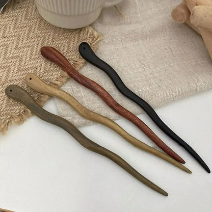 Wooden Hairpin for Women – Elegant Hairpin for Daily Wear-TRUZENIC