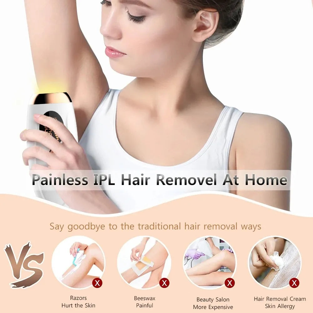 Laser Hair Removal At-Home IPL Hair Remover for Body, Face, Legs & Bikini Line-TRUZENIC