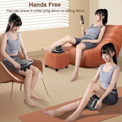 TRUZENIC Professional Fascia Massage Gun – High-Frequency Muscle Massager with 6 Interchangeable Heads