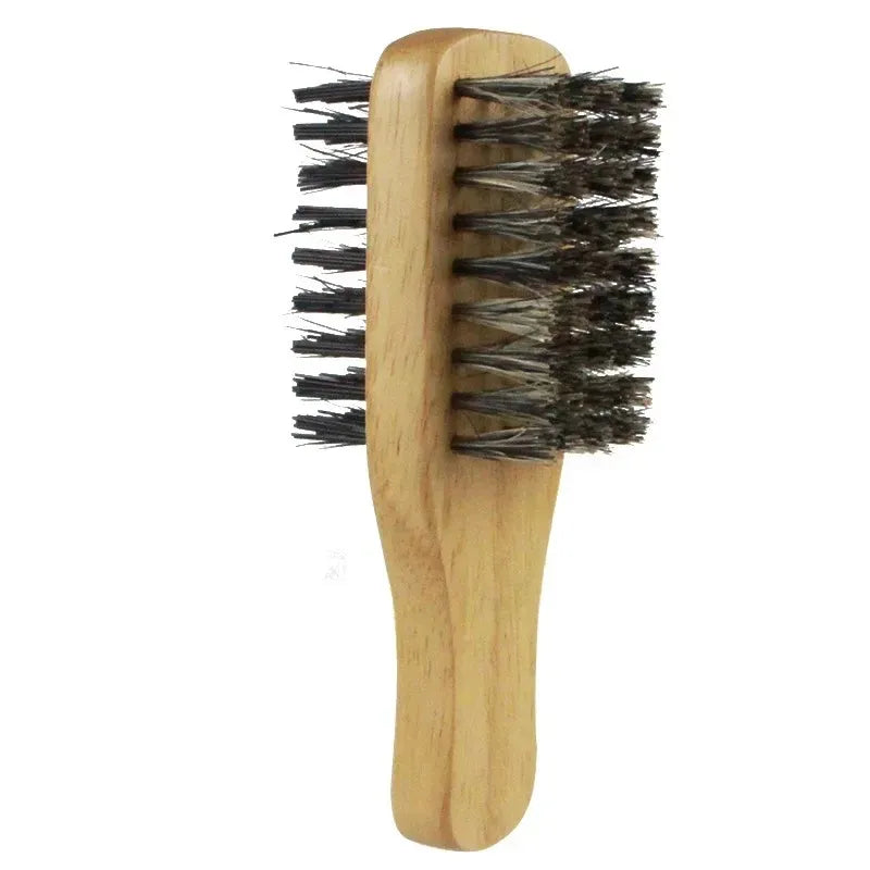 Men’s Boar Bristle Hair Brush – Natural Wooden Grooming Brush for Hair and Beard-TRUZENIC
