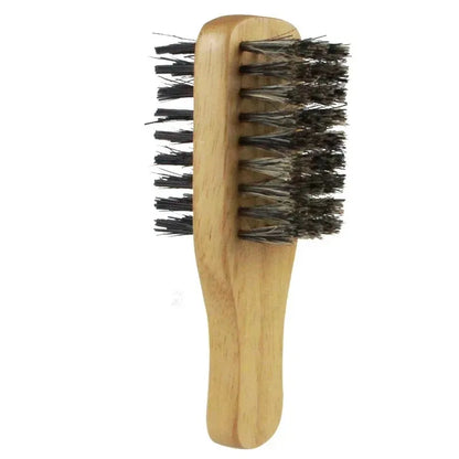 Men’s Boar Bristle Hair Brush – Natural Wooden Grooming Brush for Hair and Beard-TRUZENIC