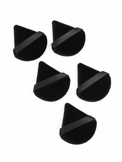 TRUZENIC Black Triangle Makeup Sponge – Soft Velvet Facial Powder & Foundation Puff