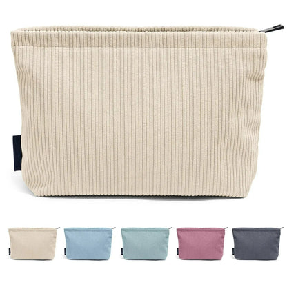 Travel Makeup Bag – Large Capacity Portable Cosmetic Organizer with Zipper for Women-TRUZENIC