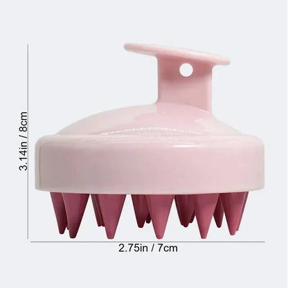 Silicone Scalp Massage Brush – Shower Hair Washing Comb & Body Scrubber for Shampooing and Relaxation-TRUZENIC