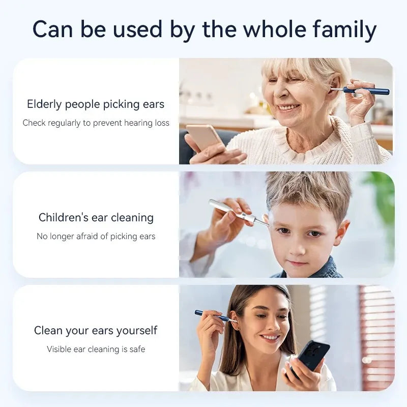 Visual Ear Cleaner with Camera – Ear Wax Removal Tool-TRUZENIC
