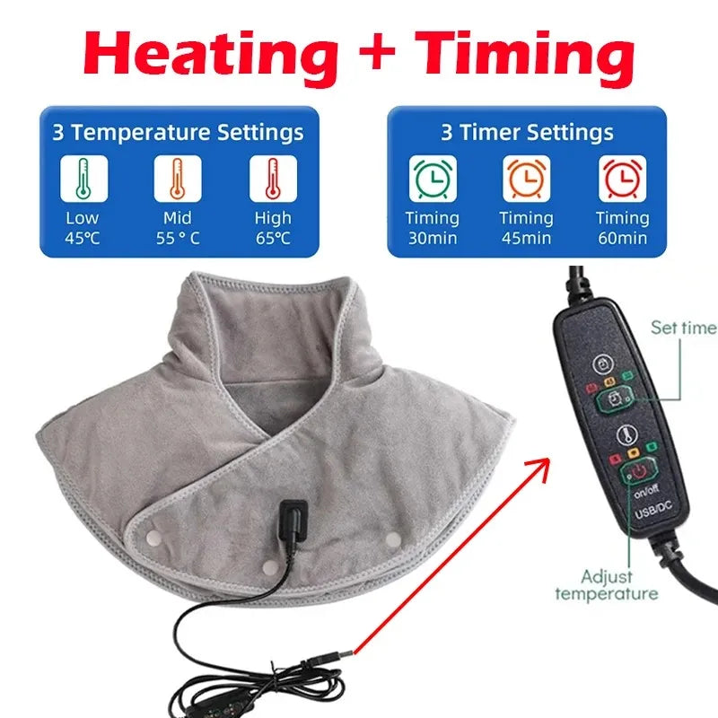 Neck & Shoulder Massager – Heated Vibration Pad with Infrared Warming for Everyday Comfort & Relaxation-TRUZENIC
