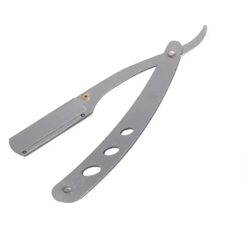 TRUZENIC Professional Straight Edge Razor – Stainless Steel Folding Shaver for Beard and Hair Grooming