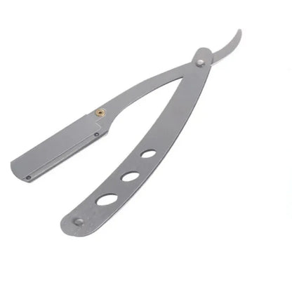TRUZENIC Professional Straight Edge Razor – Stainless Steel Folding Shaver for Beard and Hair Grooming