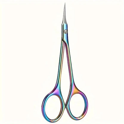 TRUZENIC Stainless Steel Manicure Scissors – Nail Care and Cuticle Trimming Tool
