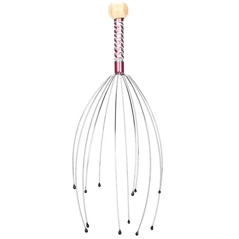 Stainless Steel Octopus Scalp Massager – Relaxing Head Scratcher and Itch Relief-TRUZENIC