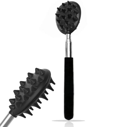 Extendable Cactus Back Scratcher – Retractable Itch Relief Stick with Dual Spike Sizes for Men and Women-TRUZENIC