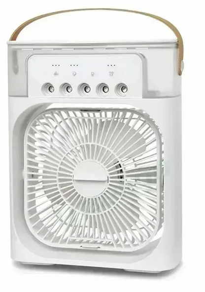 Portable Air Cooler – Mini Fan, Humidifier & LED Night Light for Home or Office Use-TRUZENIC