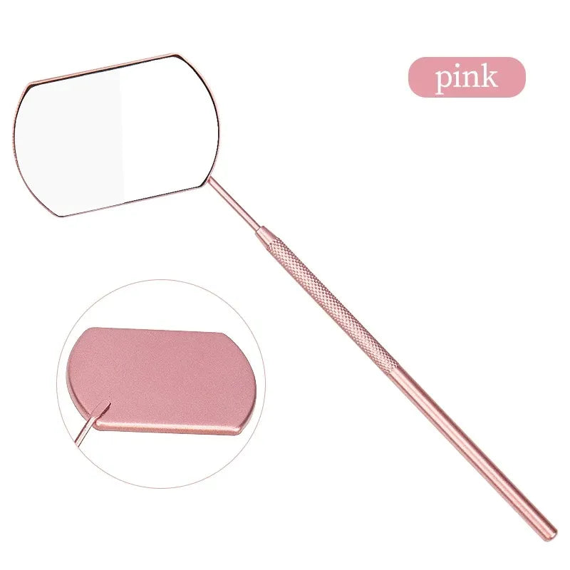 TRUZENIC Lash Extension Mirror – Long Handle Precision Eyelash Tool