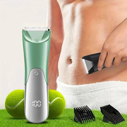 TRUZENIC Men’s Body Hair Trimmer – Rechargeable Grooming Shaver for Beard, Chest, Arms & Legs