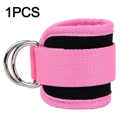 Padded Ankle Straps for Cable Machines – Double D-Ring Ankle Cuffs for Gym Leg Workouts and Kickbacks-TRUZENIC