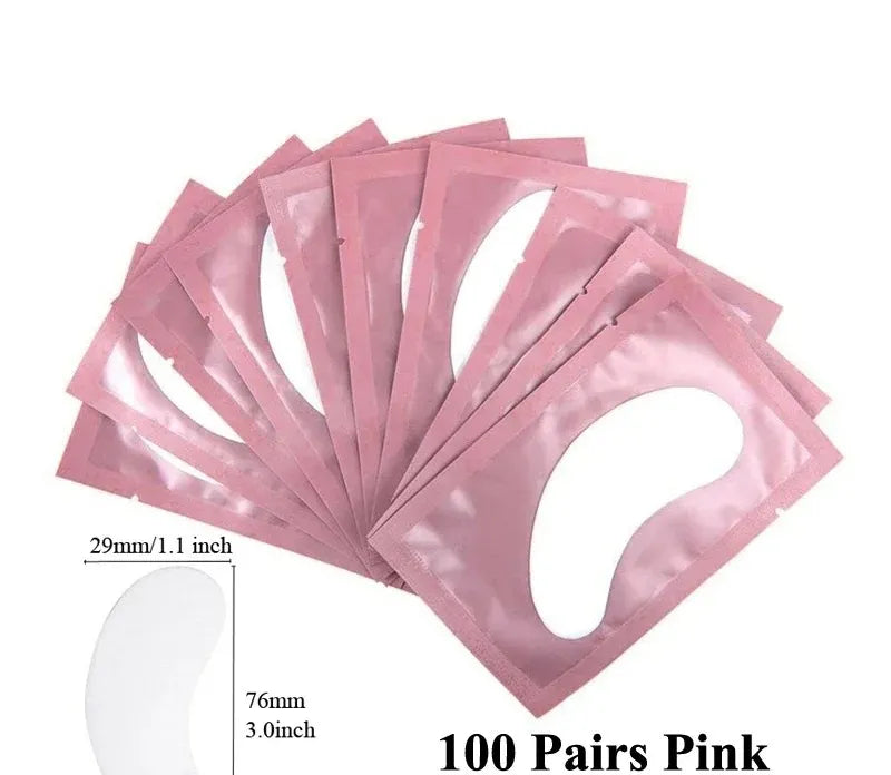 TRUZENIC 100-Pair Eye Patch Set – Under-Eyelash Stickers for Lash Extensions & Eyelid Protection