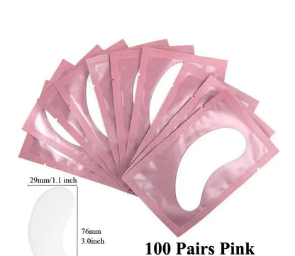 TRUZENIC 100-Pair Eye Patch Set – Under-Eyelash Stickers for Lash Extensions & Eyelid Protection
