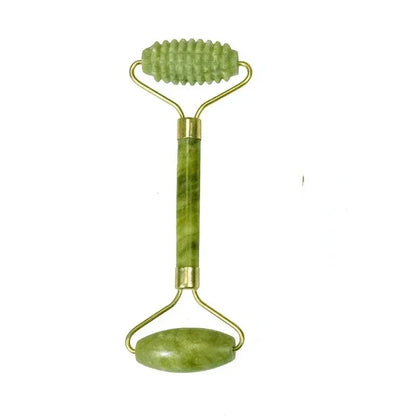 Natural Jade Roller, Double-End Facial Massage Tool for Face, Body, and Foot Care-TRUZENIC