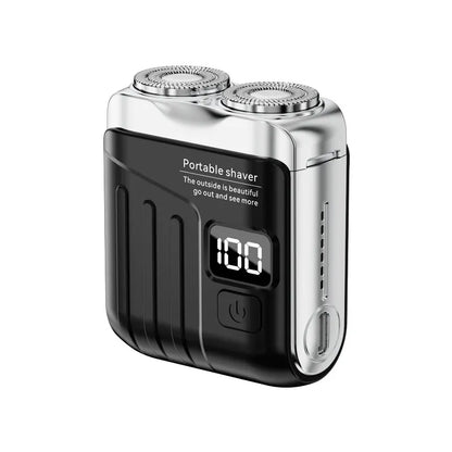 Mini Electric Shaver for Men Rechargeable Double Head Beard Trimmer & Waterproof Portable Facial Razor-TRUZENIC
