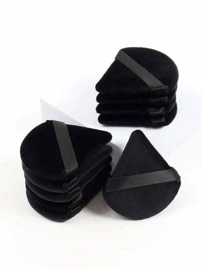 TRUZENIC Black Triangle Makeup Sponge – Soft Velvet Facial Powder & Foundation Puff