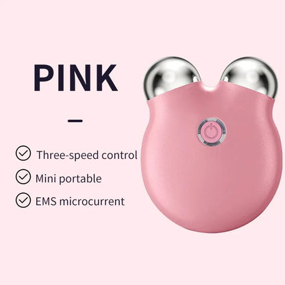 EMS Facial Massager – Portable Microcurrent Beauty Tool with Dual Rollers for Daily Skincare-TRUZENIC
