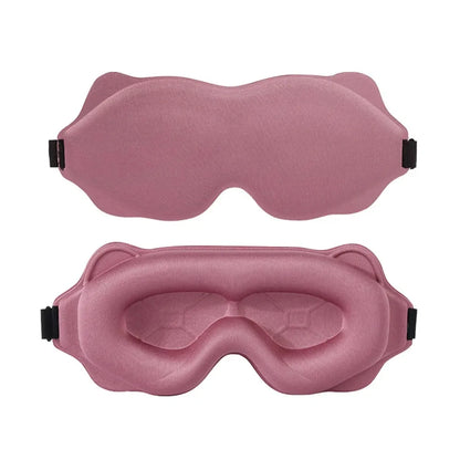 3D Contoured Sleep Mask – Soft, Light-Blocking Eye Mask for Travel, Naps & Nighttime Rest-TRUZENIC