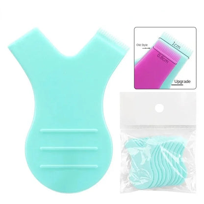 TRUZENIC Eyelash Brush Set – 10 Reusable Y-Shaped Lash Combs for Lifting, Curling, and Extensions