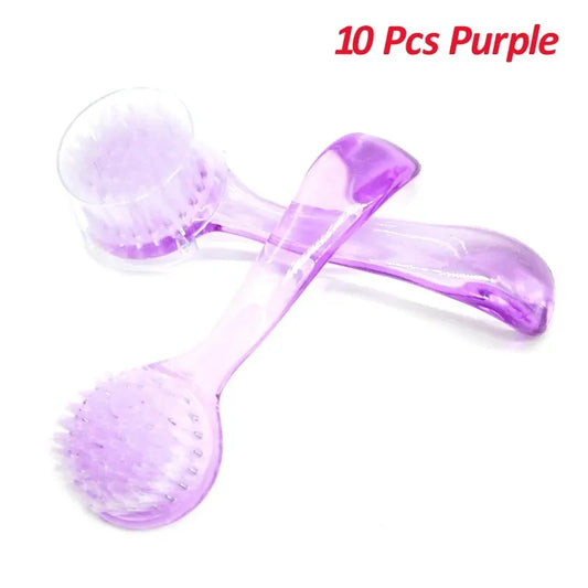 Nail Cleaning Brush Set – 10 Pcs Round Head Dust Remover Brushes for Manicure and Acrylic Nail Care-TRUZENIC